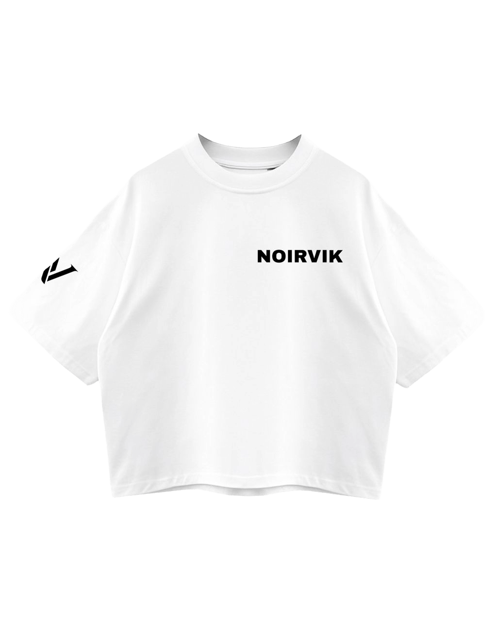 Noirvik White Crop Tee